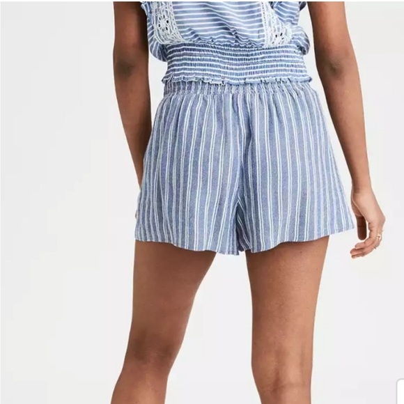 2/$10 American Eagle Flowly Striped Shorts - Picture 3 of 6